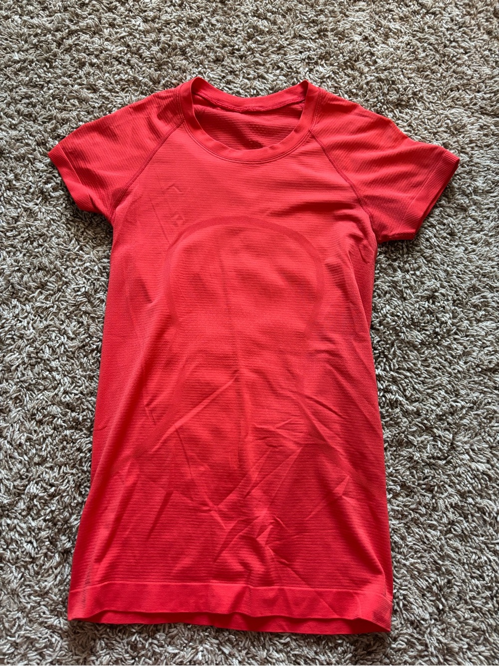lululemon athletica red swiftly tech short sleeve
